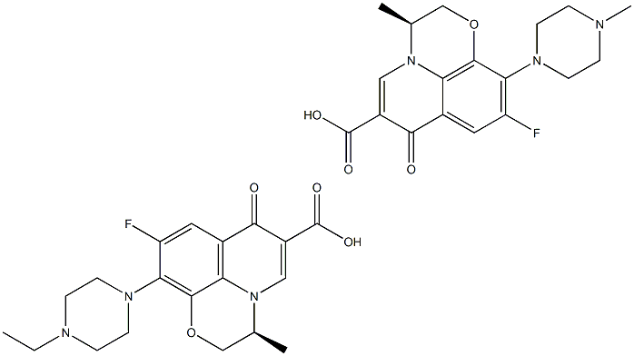 (3S)-10-(4-Ethyl-1-piperazinyl)-9-fluoro-2,3-dihydro-3-Methyl-7-oxo-7H-pyrido[1,2,3-de]-1,4-benzoxazine-6-carboxylic Acid(Levofloxacin IMpurity) CAS#: 106939-30-4