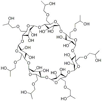 6A,6B,6C,6D,6E,6F,6G-Heptakis-O-(2-hydroxypropyl)-β-cyclodextrin CAS#: 107745-73-3