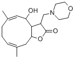 (4R,5E,9E)-3a,4,7,8,11,11aβ-Hexahydro-4α-hydroxy-6,10-dimethyl-3-(morpholinomethyl)cyclodeca[b]furan-2(3H)-one CAS#: 107811-55-2