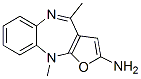 10H-Furo[2,3-b][1,5]benzodiazepin-2-amine,  4,10-dimethyl- CAS#: 246139-72-0