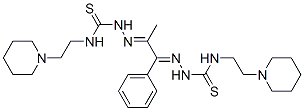 1,1'-(1-Methyl-2-phenyl-1,2-ethanediylidene)bis[4-(2-piperidinoethyl)thiosemicarbazide] CAS#: 13521-11-4