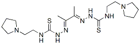 1,1'-(1,2-Dimethyl-1,2-ethanediylidene)bis[4-[2-(pyrrolidin-1-yl)ethyl]thiosemicarbazide] CAS#: 13284-64-5