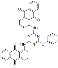 1,1'-[(6-phenoxy-1,3,5-triazine-2,4-diyl)diimino]bisanthraquinone CAS#: 1965-81-7