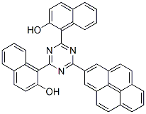 1,1'-[6-(pyren-2-yl)-1,3,5-triazine-2,4-diyl]bis(2-naphthol) CAS#: 20572-37-6