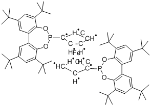 1,1'-BIS[2,4,8,10-TETRAKIS(1,1-DIMETHYLETHYL)DIBENZO[D,F][1,3,2]DIOXAPHOSPHEPIN-6-YL]FERROCENE CAS#: 214151-82-3
