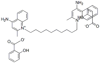 1,1'-(decane-1,10-diyl)bis[4-amino-2-methylquinolinium] di(salicylate) CAS#: 16022-70-1