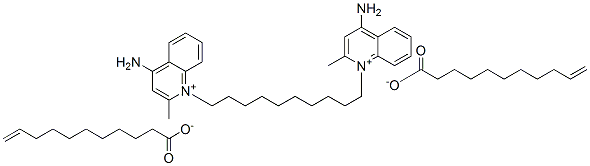1,1'-(decane-1,10-diyl)bis[4-amino-2-methylquinolinium] diundec-10-enoate CAS#: 20246-15-5