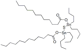 1,1,3,3-tetrabutyl-1,3-bis[(1-oxododecyl)oxy]distannathiane CAS#: 15880-66-7