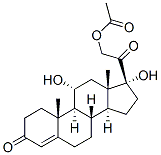 11alpha,17,21-trihydroxypregn-4-ene-3,20-dione 21-acetate CAS#: 1250-97-1