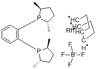 (+)-1,2-BIS((2S,5S)-2,5-DIMETHYLPHOSPHOLANO)BENZENE(CYCLOOCTADIENE)RHODIUM(I)TETRAFLUOROBORATE CAS#: 205064-10-4