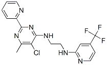 1,2-ETHANEDIAMINE, N-[5-CHLORO-6-METHYL-2-(2-PYRIDINYL)-4-PYRIMIDINYL]-N'-[4-(TRIFLUOROMETHYL)-2-PYRIDINYL]- CAS#: 286008-56-8