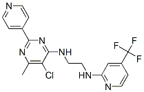 1,2-ETHANEDIAMINE, N-[5-CHLORO-6-METHYL-2-(4-PYRIDINYL)-4-PYRIMIDINYL]-N'-[4-(TRIFLUOROMETHYL)-2-PYRIDINYL]- CAS#: 286008-57-9