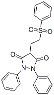 1,2-diphenyl-4-[2-(phenylsulphonyl)ethyl]pyrazolidine-3,5-dione CAS#: 1106-50-9