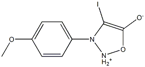 1,2,3-OxadiazoliuM, 5-hydroxy-4-iodo-3-(4-Methoxyphenyl)-, inner salt CAS#: 201282-63-5