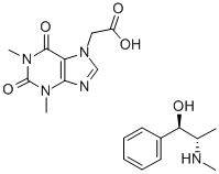 1,2,3,6-tetrahydro-1,3-dimethyl-2,6-dioxo-7H-purine-7-acetic acid, compound with [R-(R,S)]-alpha-[1-(methylamino)ethyl]benzyl alcohol (1:1) CAS#: 29701-08-4