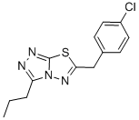 1,2,4-TRIAZOLO[3,4-B][1,3,4]THIADIAZOLE, 6-(4-CHLOROPHENYL)-3-PROPYL CAS#: 209726-62-5