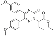 1,2,4-Triazine-2(3H)-acetic acid, 5,6-bis(4-methoxyphenyl)-alpha-ethyl -3-oxo-, ethyl ester CAS#: 108734-83-4