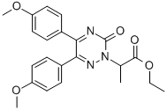 1,2,4-Triazine-2(3H)-acetic acid, 5,6-bis(4-methoxyphenyl)-alpha-methy l-3-oxo-, ethyl ester CAS#: 108734-80-1