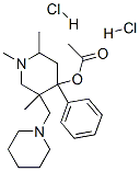 [1,2,5-trimethyl-4-phenyl-5-(1-piperidylmethyl)-4-piperidyl] acetate dihydrochloride CAS#: 28866-26-4