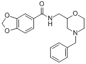 1,3-BENZODIOXOLE-5-CARBOXAMIDE, N-[[4-(PHENYLMETHYL)-2-MORPHOLINYL]METHYL]- CAS#: 112885-38-8