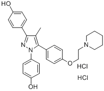1,3-BIS(4-HYDROXYPHENYL)-4-METHYL-5-[4-(2-PIPERIDINYLETHOXY)PHENOL]-1H-PYRAZOLE DIHYDROCHLORIDE CAS#: 289726-02-9