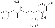 1,3-Benzenediol, 4-(3-((1-methyl-2-phenylethyl)amino)-1-phenylpropyl)- , hydrochloride CAS#: 103849-39-4
