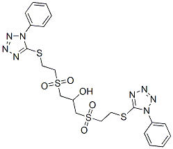 1,3-Bis[2-(1-phenyl-1H-tetrazol-5-ylthio)ethylsulfonyl]-2-propanol CAS#: 106686-59-3