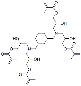1,3-Bis[bis[2-hydroxy-3-(methacryloyloxy)propyl]aminomethyl]cyclohexane CAS#: 108352-89-2