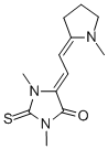 1,3-DIMETHYL-5-[(1-METHYL-2-PYRROLIDINYLIDENE)ETHYLIDENE]-2-THIOXO-4-IMIDAZOLIDINONE CAS#: 2445-60-5
