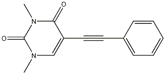1,3-Dimethyl-5-(2-phenylethynyl)-2,4(1H,3H)-pyrimidinedione CAS#: 109856-23-7