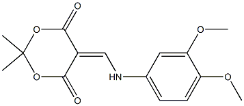 1,3-Dioxane-4,6-dione, 5-[[(3,4-diMethoxyphenyl)aMino]Methylene]-2,2-diMethyl- CAS#: 213699-53-7