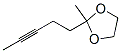1,3-Dioxolane, 2-methyl-2-(3-pentynyl)- (7CI,8CI,9CI) CAS#: 22592-16-1