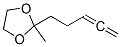 1,3-Dioxolane,  2-methyl-2-(3,4-pentadienyl)-  (8CI) CAS#: 20449-23-4