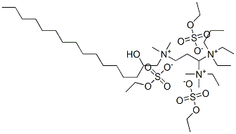 1,3-Propanediaminium, N,N-diethyl-N-3-(ethyldimethylammonio)propyl-N-(2-hydroxyhexadecyl)-N,N-dimethyl-, tris(ethyl sulfate) (salt) CAS#: 103694-63-9