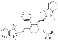 1,3,3-TRIMETHYL-2-((E)-2-(2-PHENYL-3-[(E)-2-(1,3,3-TRIMETHYL-1,3-DIHYDRO-2H-INDOL-2-YLIDENE)ETHYLIDENE]-1-CYCLOHEXEN-1-YL)ETHENYL)-3H-INDOLIUM TETRAFLUOROBORATE CAS#: 246517-73-7