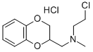 1,4-BENZODIOXAN, 2-((N-2-CHLOROETHYL-N-METHYL)AMINO)METHYL-, HYDROCHLO RIDE CAS#: 100447-57-2