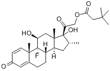 1,4-PREGNADIEN-9ALPHA-FLUORO-16ALPHA-METHYL-11BETA, 17ALPHA, 21-TRIOL 3,20-DIONE 21-T-BUTYLACETATE CAS#: 24668-75-5