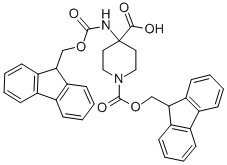1,4-Piperidinedicarboxylicacid,4-[[(9H-fluoren-9-ylmethoxy)carbonyl]amino]-,1-(9H-fluoren-9-ylmethyl)ester(9CI) CAS#: 252029-00-8