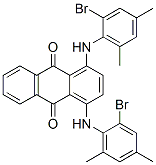 1,4-bis[(2-bromo-4,6-dimethylphenyl)amino]anthraquinone CAS#: 18038-99-8