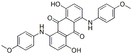 1,5-Dihydroxy-4,8-bis[(4-methoxyphenyl)amino]-9,10-anthracenedione CAS#: 25632-24-0
