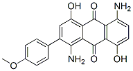 1,5-diamino-4,8-dihydroxy-2-(4-methoxyphenyl)anthraquinone CAS#: 13698-89-0