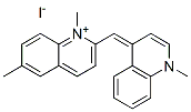 1,6-dimethyl-2-[(1-methyl-4(1H)-quinolylidene)methyl]quinolinium iodide CAS#: 2578-40-7