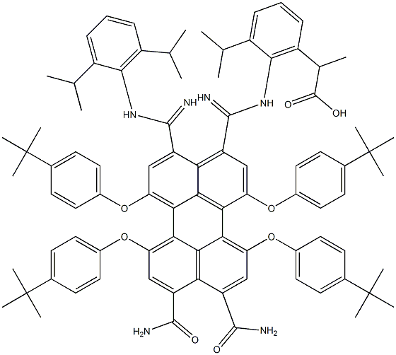 1,6,7,12-Tetrakis(4-tert-butylphenoxy)-N,N'-bis(2,6-diisopropylphenyl)-3,4,9,10-perylenetetracarboxylic DiiMide CAS#: 112078-08-7