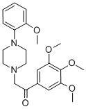 α-[4-(2-Methoxyphenyl)-1-piperazinyl]-3',4',5'-trimethoxyacetophenone CAS#: 16785-20-9