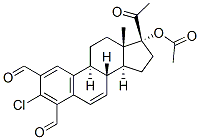 17-Acetyloxy-3-chloro-20-oxo-19-nor-1,3,5(10),6-pregnatetrene-2,4-dicarbaldehyde CAS#: 19588-35-3