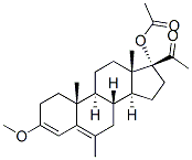 17-hydroxy-3-methoxy-6-methylpregna-3,5-dien-20-one acetate CAS#: 1104-99-0
