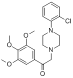 α-[4-(o-Chlorophenyl)-1-piperazinyl]-3',4',5'-trimethoxyacetophenone CAS#: 17755-62-3