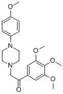 3',4',5'-Trimethoxy-α-[4-(p-methoxyphenyl)-1-piperazinyl]acetophenone CAS#: 17755-64-5
