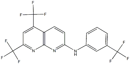 1,8-Naphthyridin-2-amine,5,7-bis(trifluoromethyl)-N-[3-(trifluoromethyl)phenyl]-(9CI) CAS#: 241488-36-8