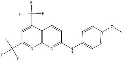 1,8-Naphthyridin-2-amine,N-(4-methoxyphenyl)-5,7-bis(trifluoromethyl)-(9CI) CAS#: 241488-34-6